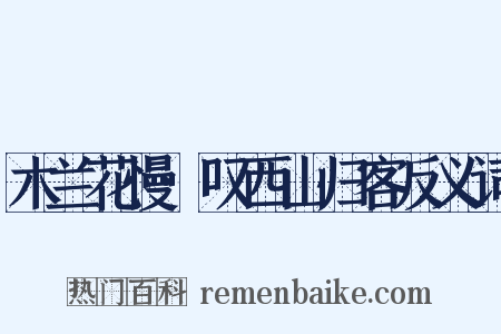 木兰花慢·叹西山归客反义词是什么意思的图片